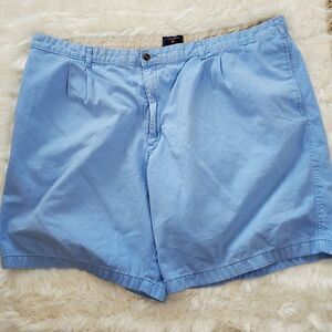 Saddlebred Men's Big And Tall Flat Front Cotton Shorts Size 50